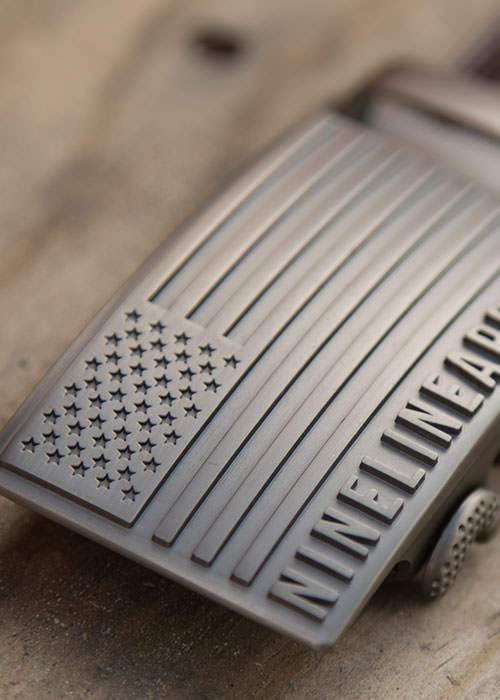 Leather Belt - American Flag