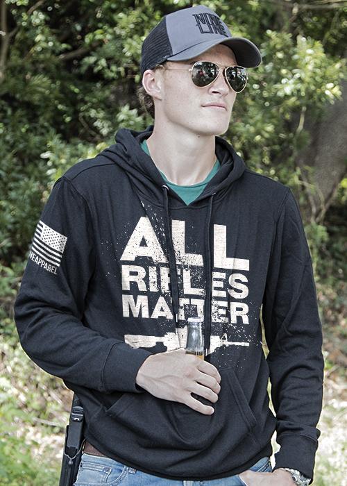 Light Weight Tailgater Hoodie - All Rifles Matter