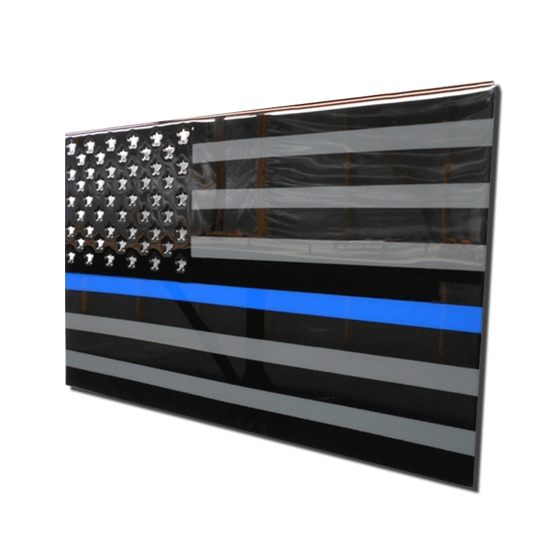 Molten Metal Sign - Thin Blue Line