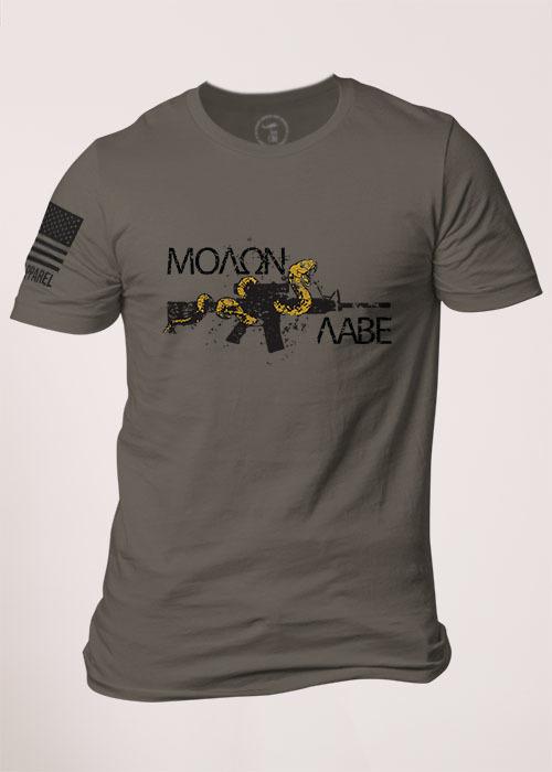 Men's T-Shirt ‰ÛÒ Molon Labe Snake