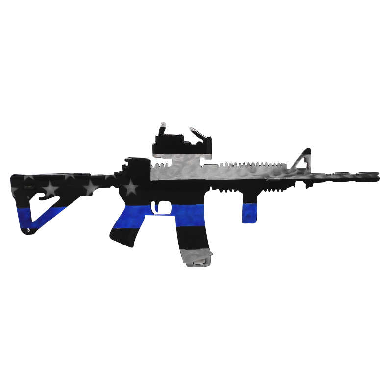 Molten Metal Sign - Thin Blue Line AR