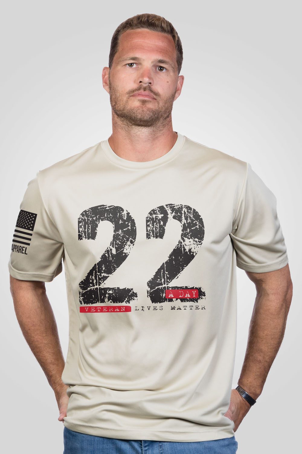 Mens Moisture Wicking T-Shirt - 22 A Day