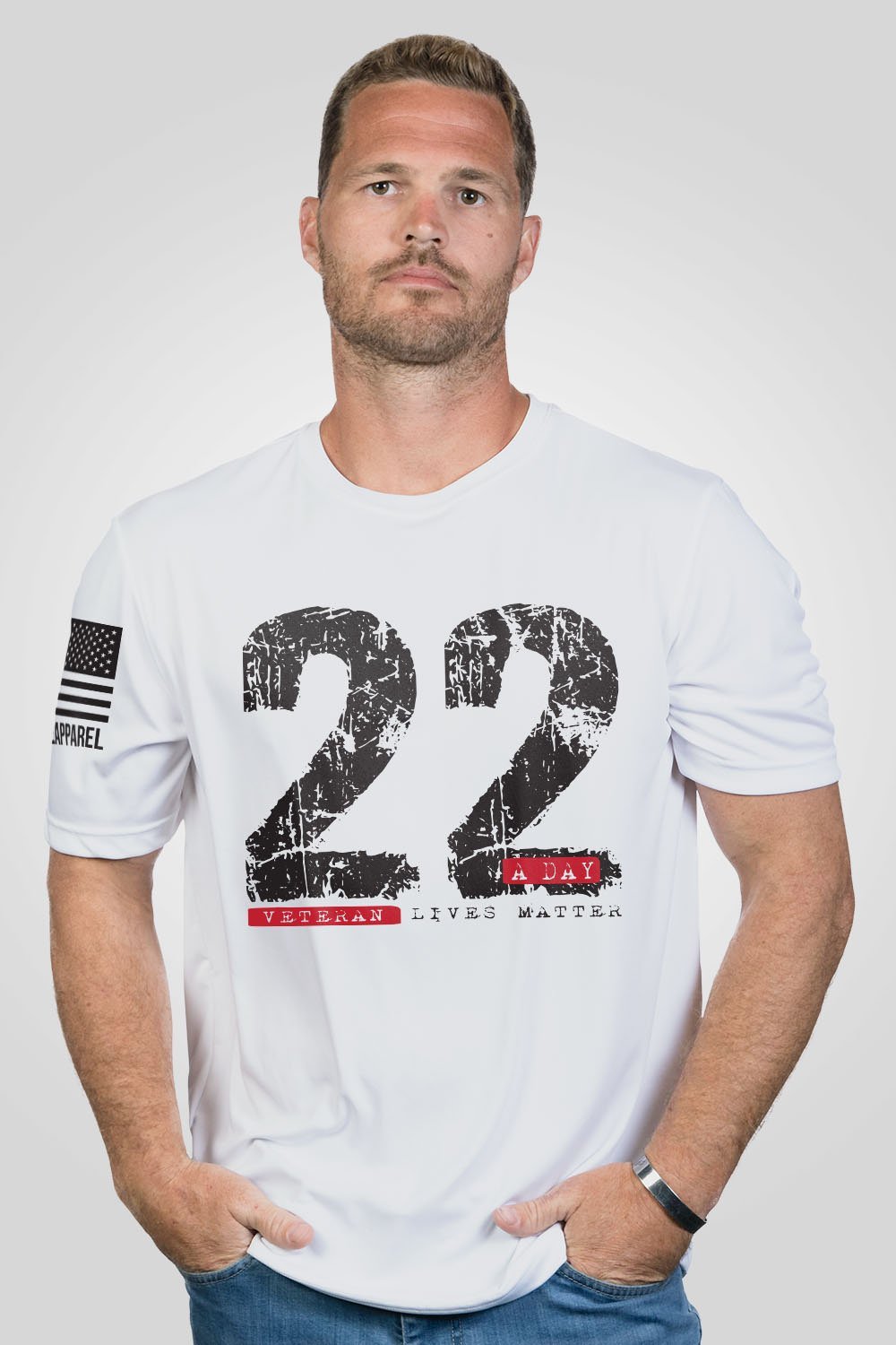 Mens Moisture Wicking T-Shirt - 22 A Day