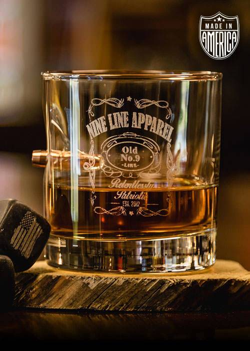 American Made .308 Whiskey Glass - Old Number 9