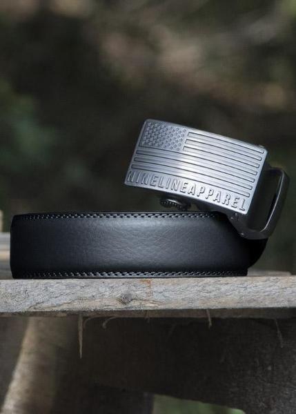 Leather Belt - American Flag