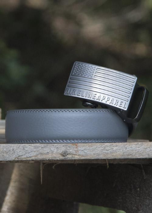 Leather Belt - American Flag