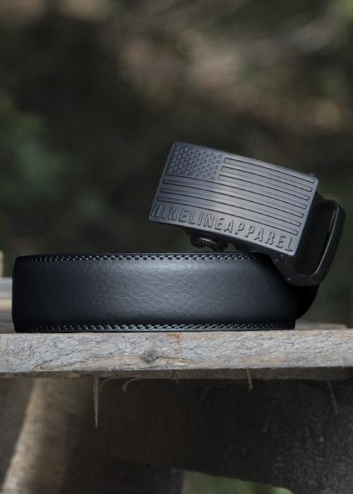 Leather Belt - American Flag