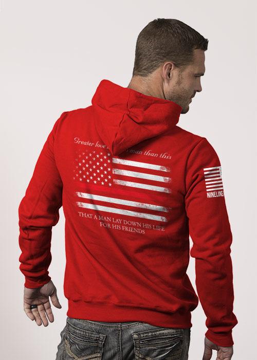 Hoodie - Thin Red Line