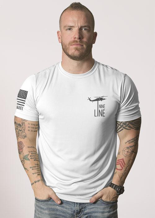 Brothers in Arms Drop Line/Rifle - Moisture Wicking T-Shirt