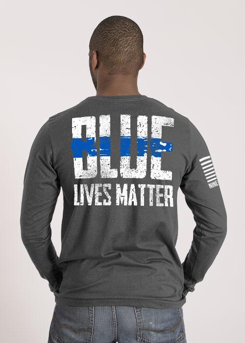 Mens Long Sleeve - Blue Lives Matter