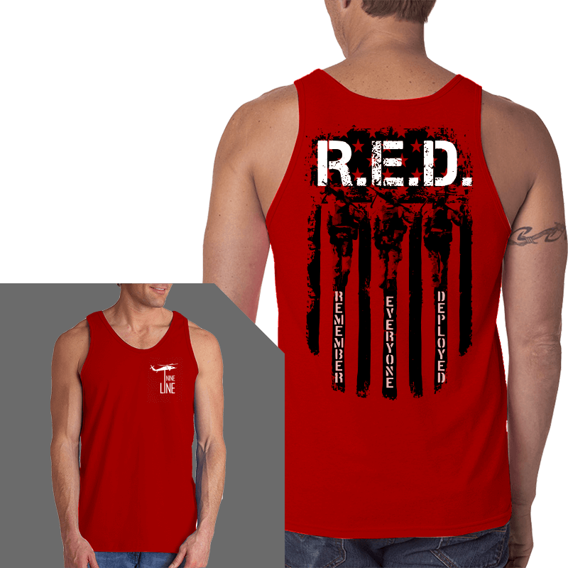 Jersey Tank - RED Remember Everyone Deployed