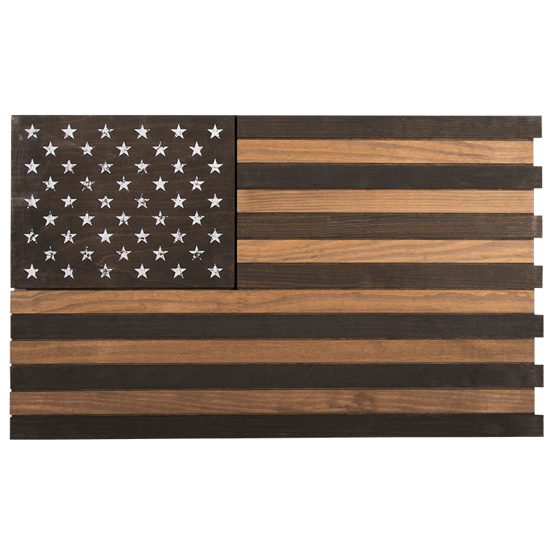 American Flag - Wooden Sign Version 2