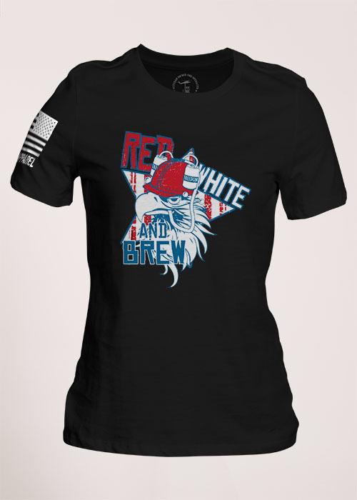 Women's Relaxed Fit T-Shirt ‰ÛÒ Red White And Brew