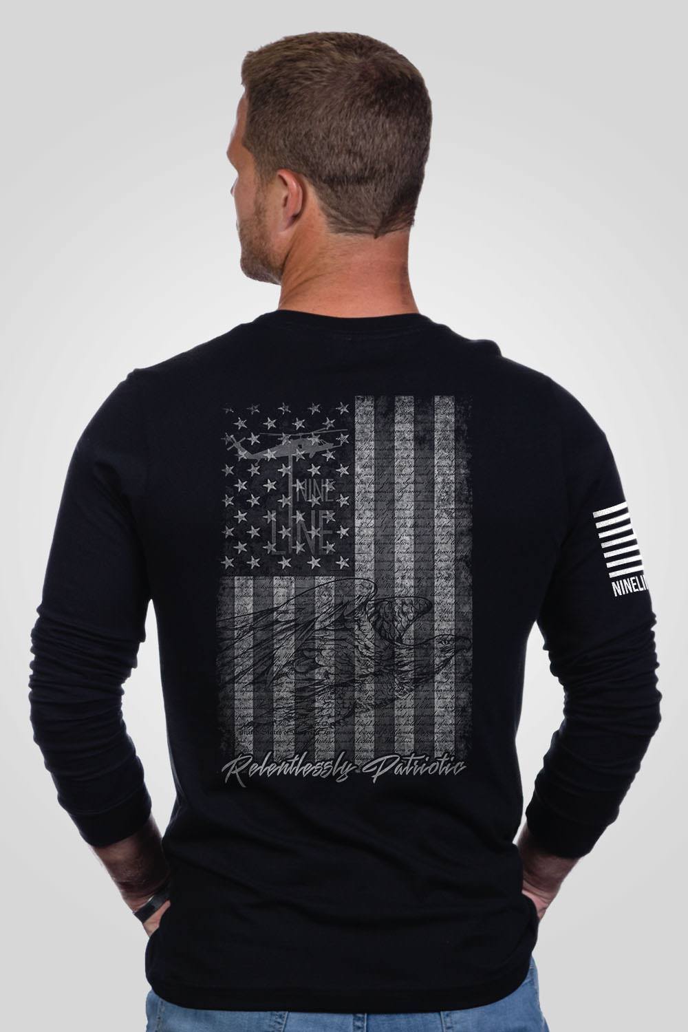 Mens Long Sleeve - American Drop Line