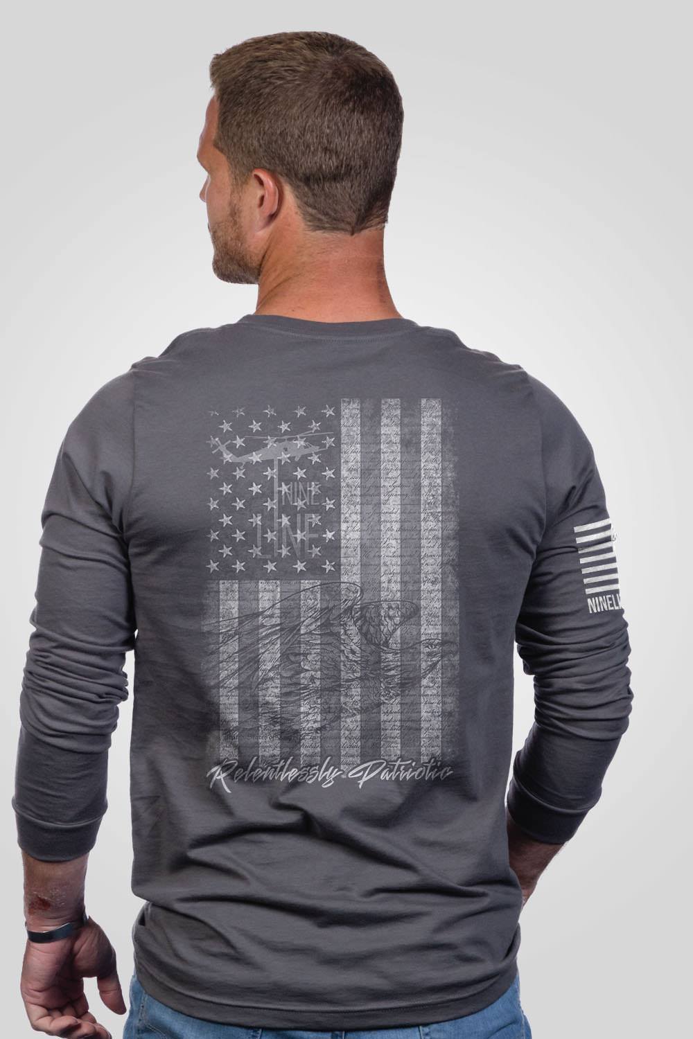 Mens Long Sleeve - American Drop Line