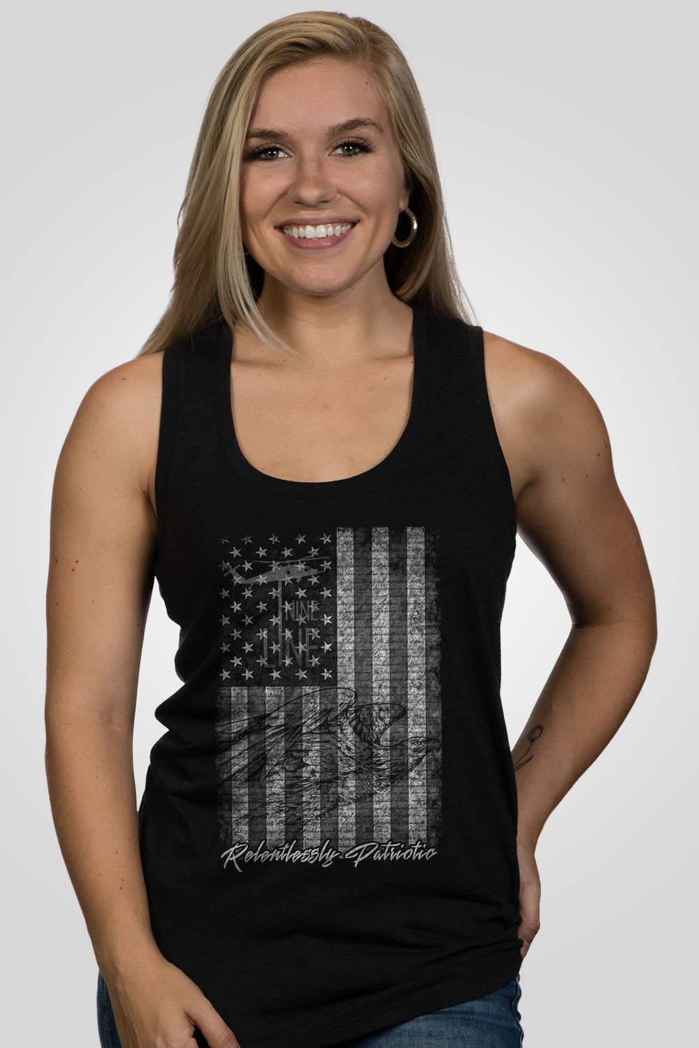 Women's Racerback Tank - American Drop Line