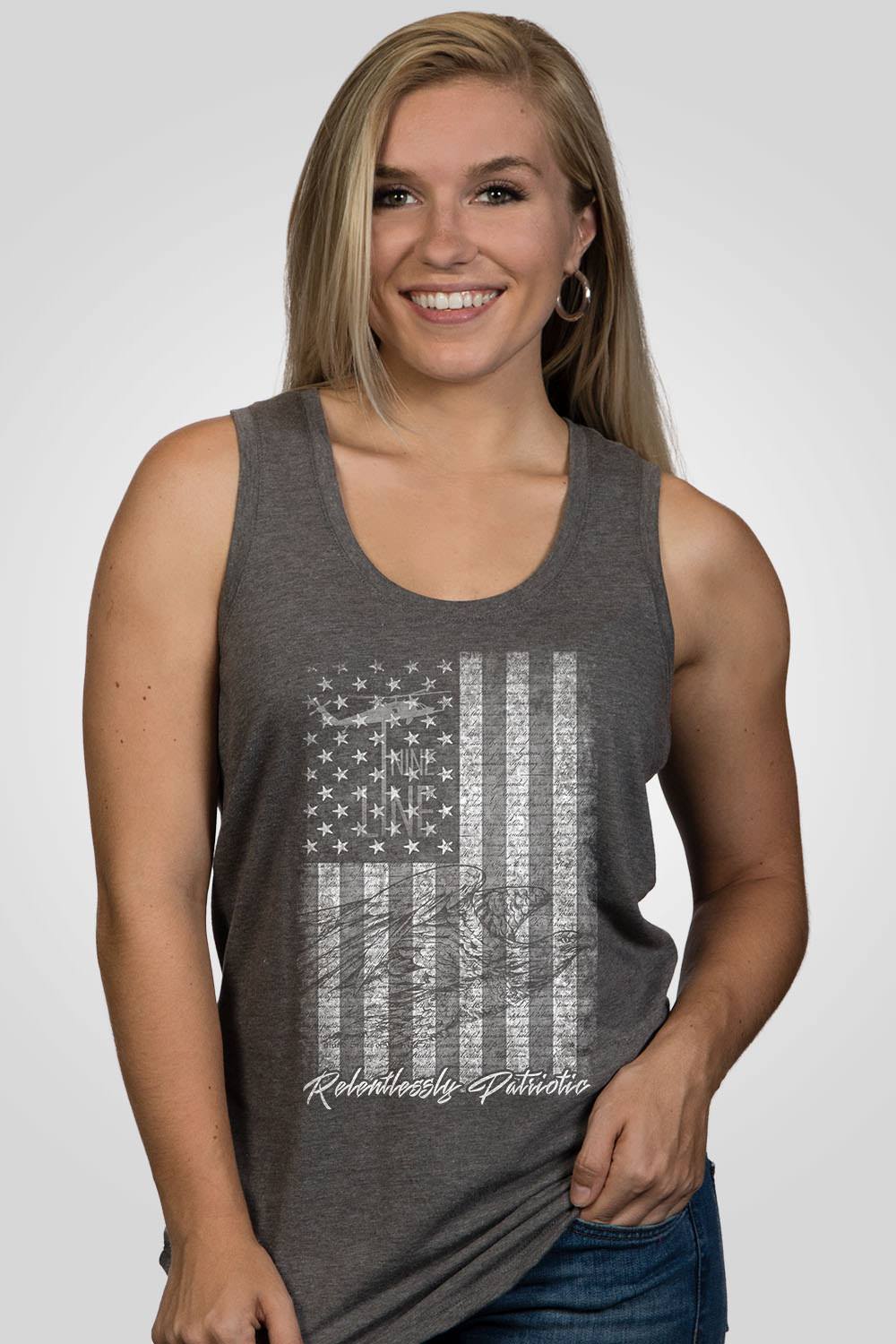 Women's Racerback Tank - American Drop Line