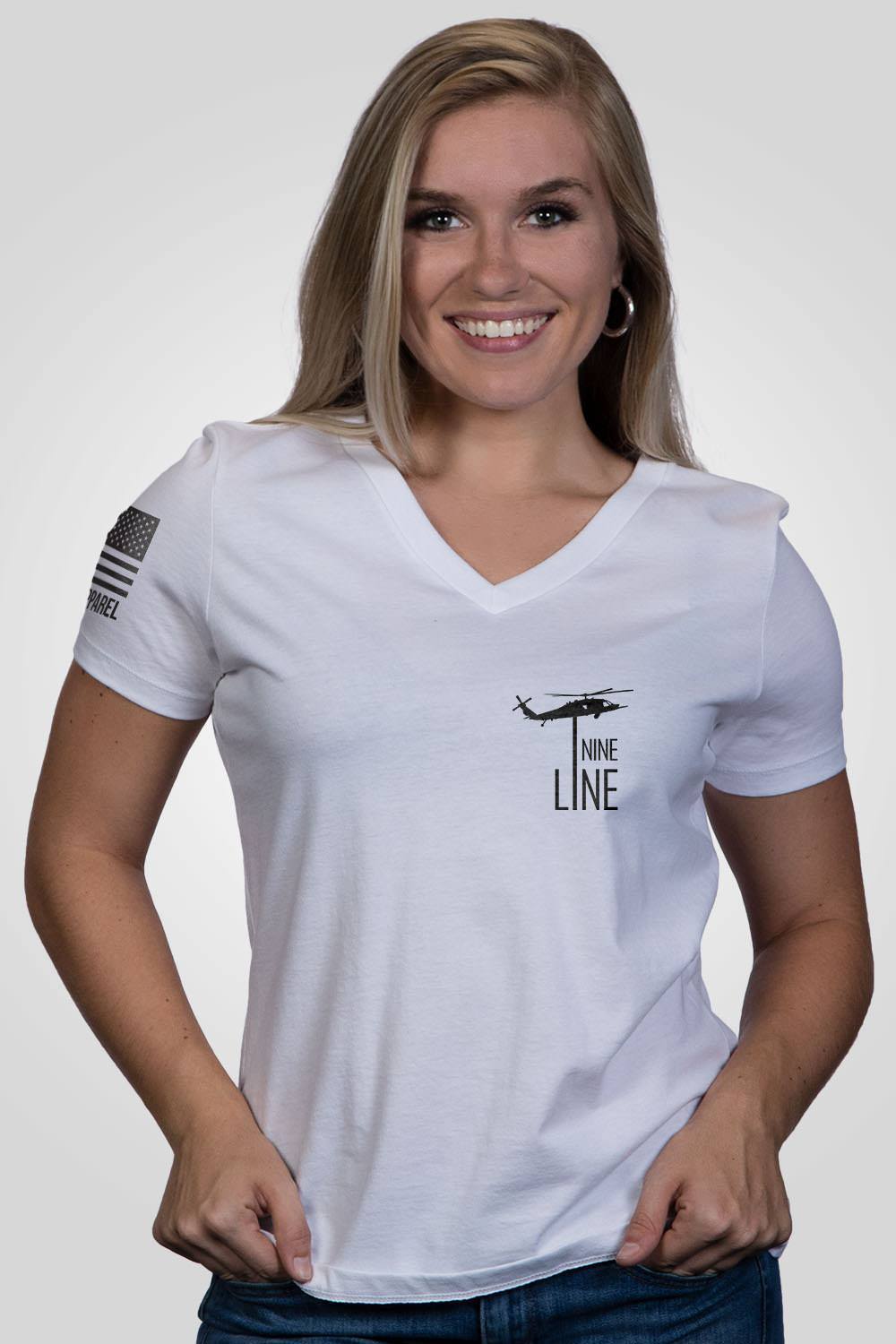 Women's Relaxed Fit V-Neck Shirt - America
