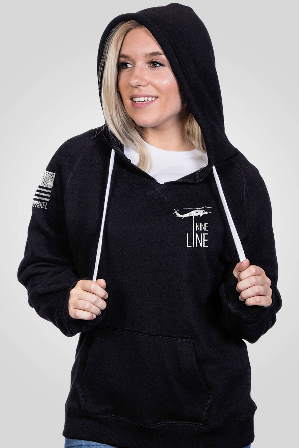 Women's V-Neck Hoodie - Warrior