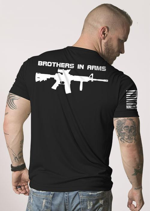 Brothers in Arms Drop Line/Rifle - Moisture Wicking T-Shirt