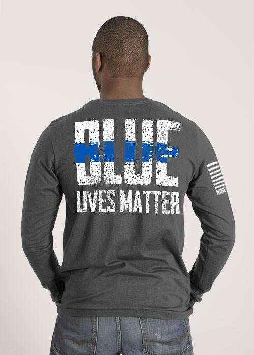 Mens Long Sleeve - Blue Lives Matter