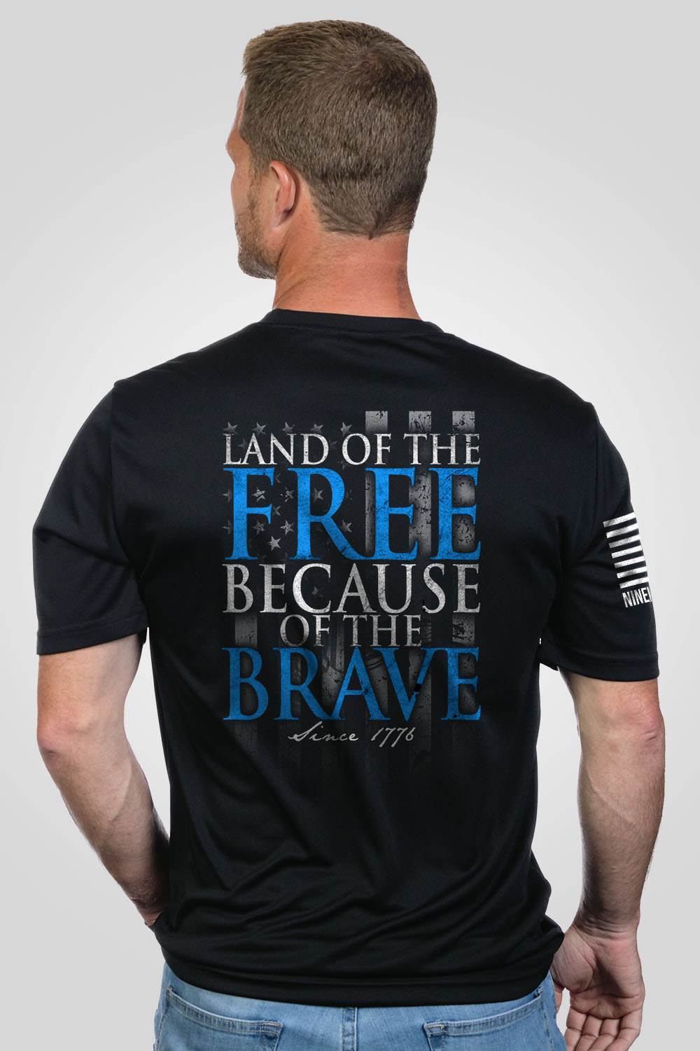 Moisture Wicking T-Shirt - Because Of The Brave