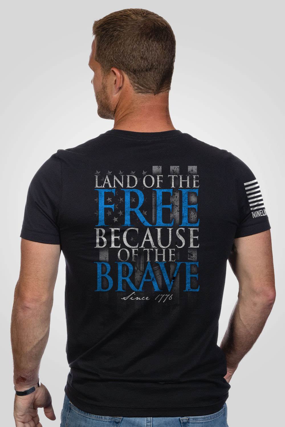 Men's T-Shirt - Because Of The Brave