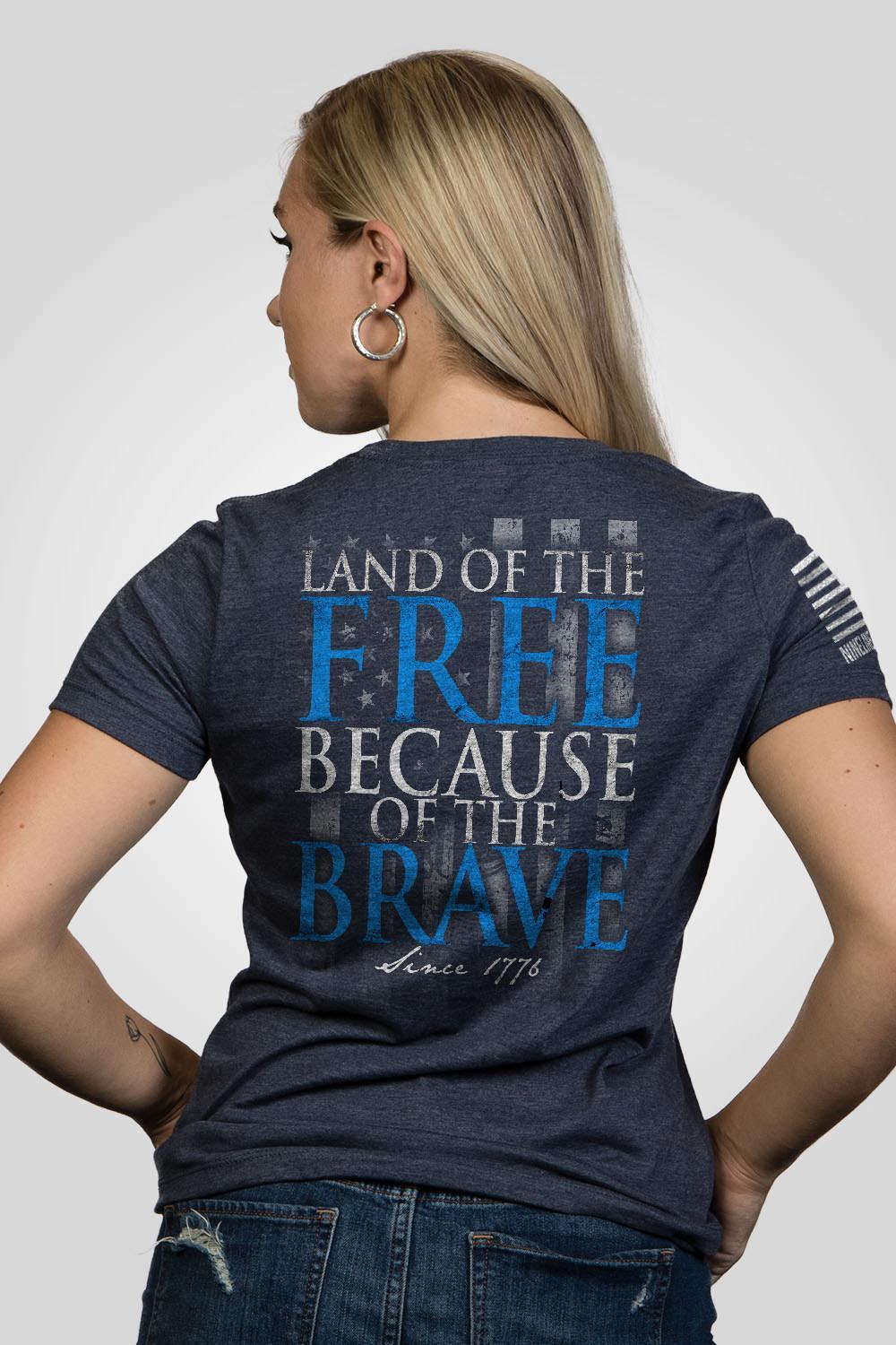 Women's Relaxed Fit T-Shirt - Because Of The Brave
