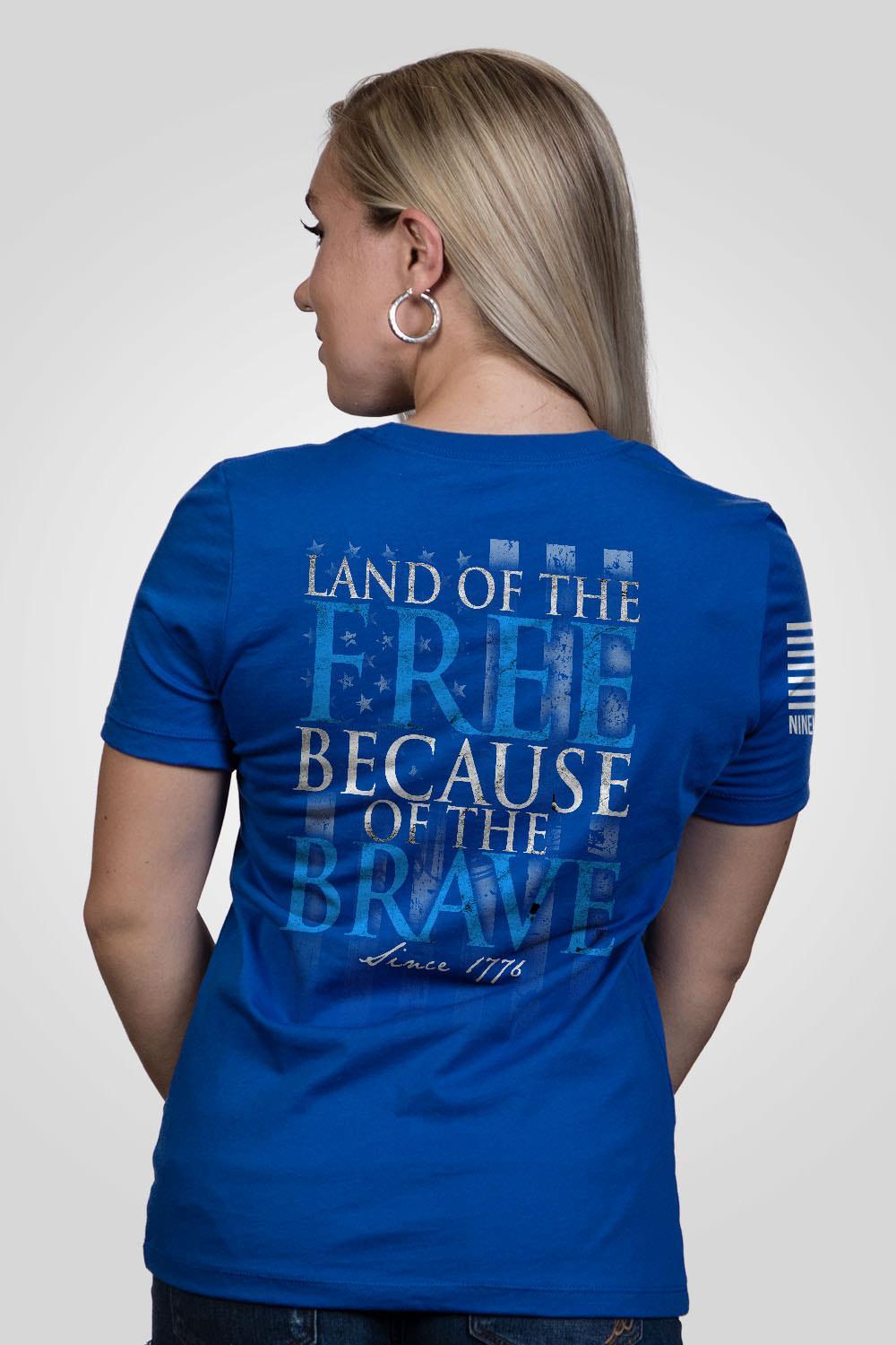 Women's Relaxed Fit T-Shirt - Because Of The Brave