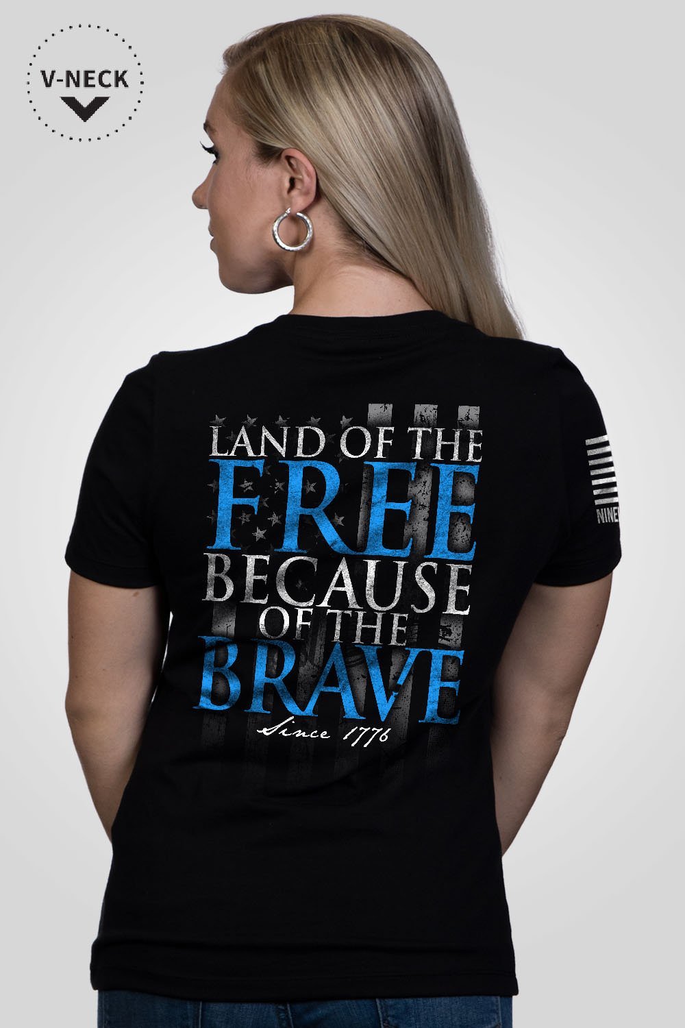 Relaxed Fit V-Neck Shirt - Because Of The Brave