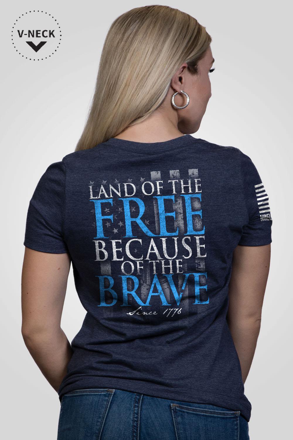 Relaxed Fit V-Neck Shirt - Because Of The Brave