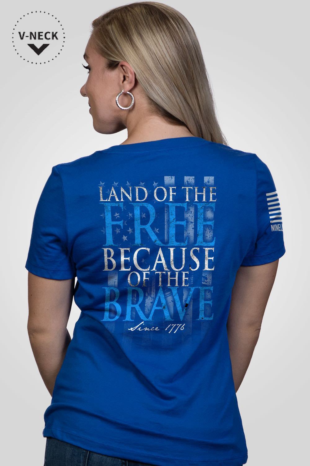 Relaxed Fit V-Neck Shirt - Because Of The Brave
