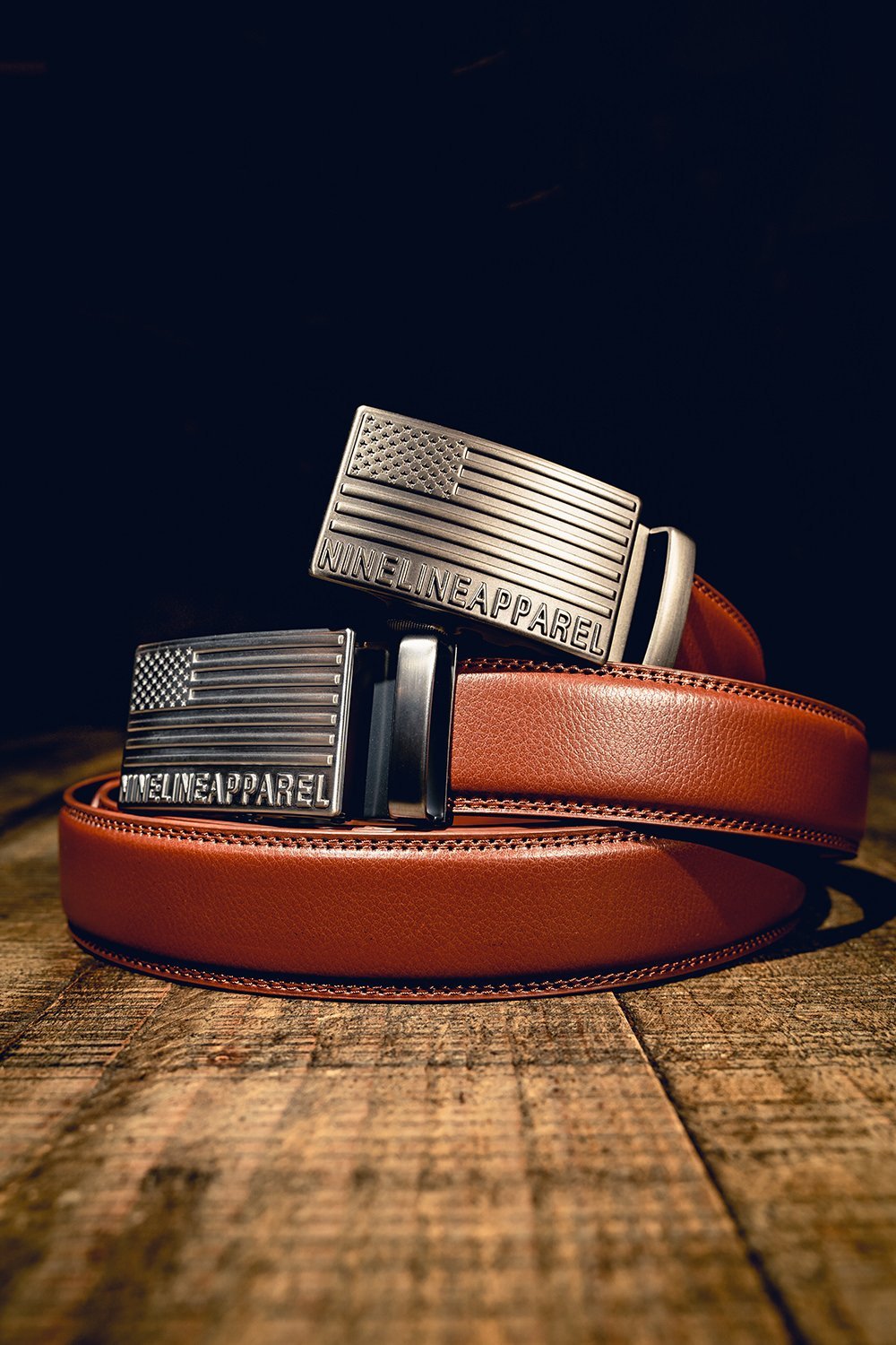 Leather Belt - American Flag
