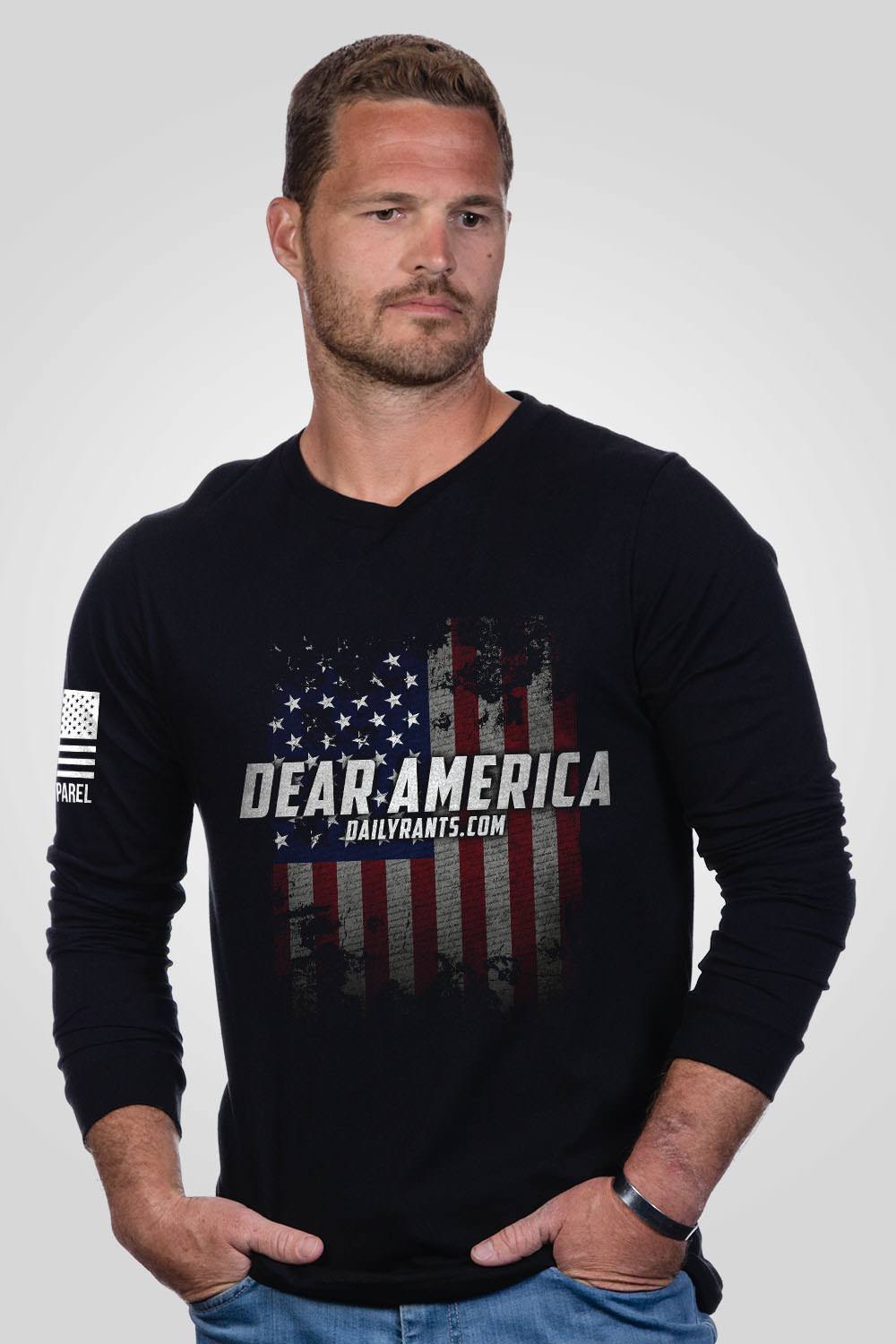Mens Long Sleeve - Dear America