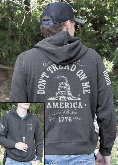Light Weight Tailgater Hoodie - Don't Tread On Me
