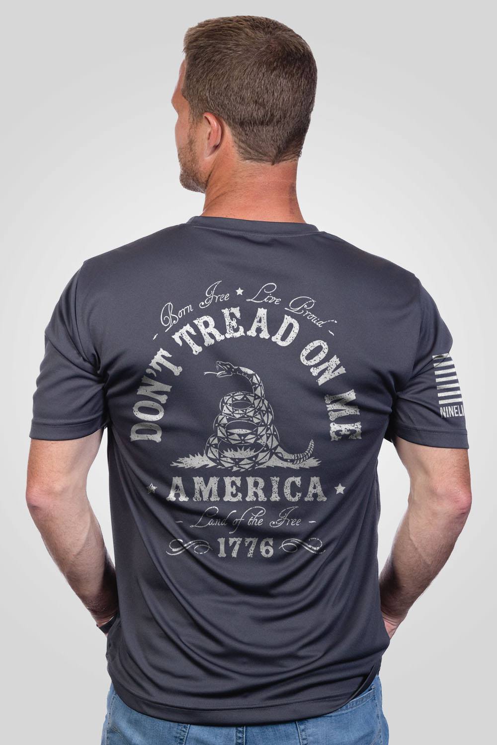 Men's Moisture Wicking T-Shirt - Don't Tread On Me