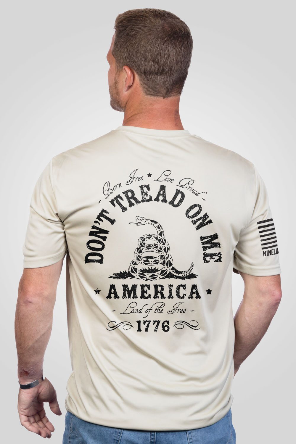 Men's Moisture Wicking T-Shirt - Don't Tread On Me
