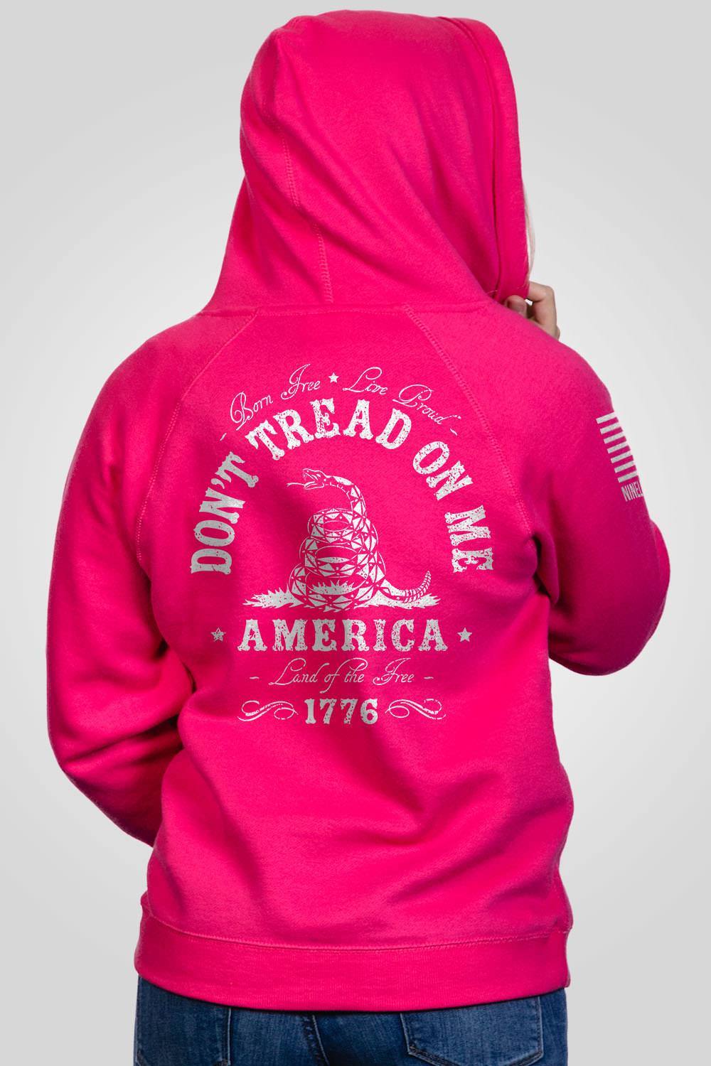 Women's V-Neck Hoodie - Don't Tread on Me