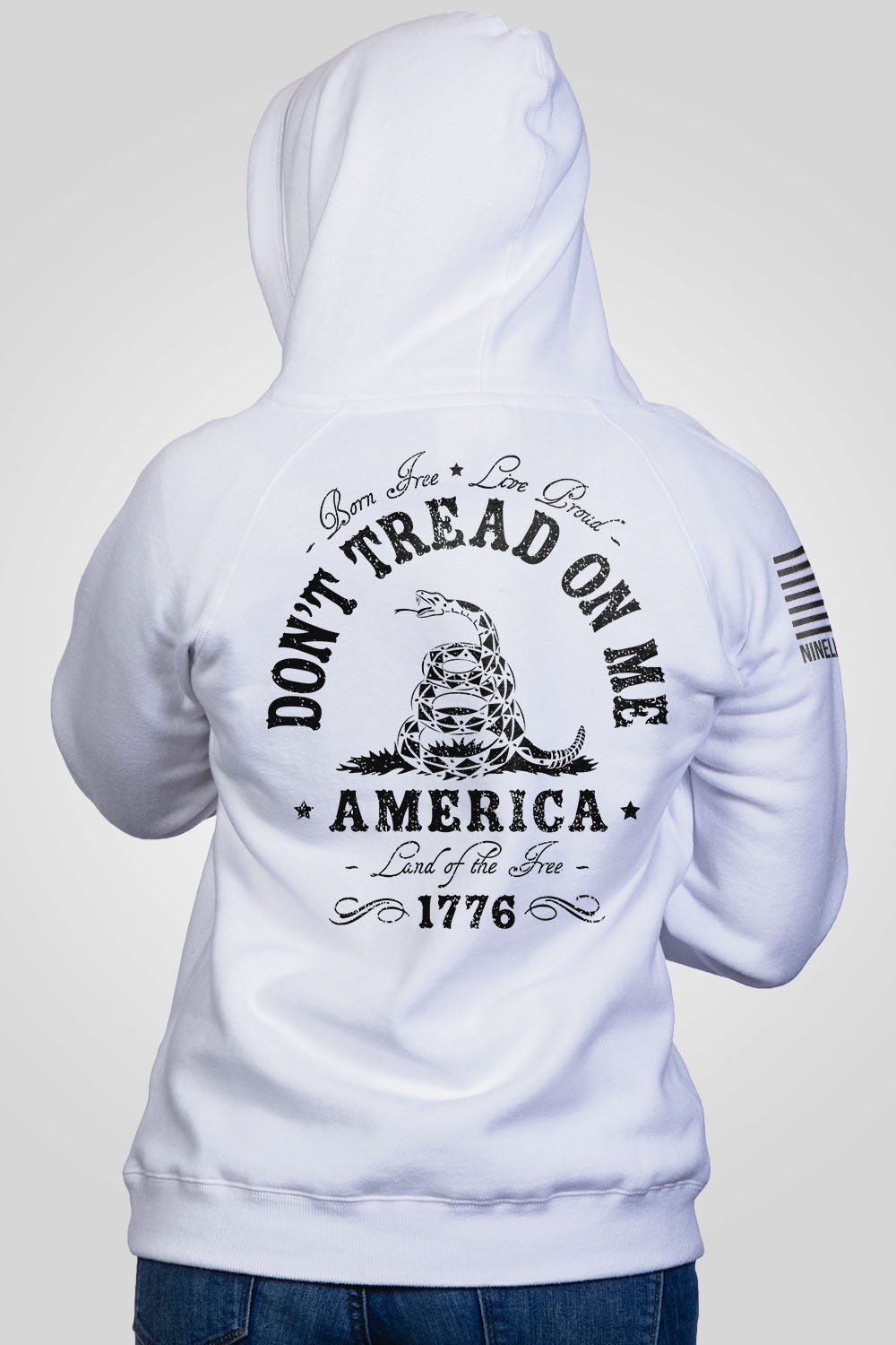 Women's V-Neck Hoodie - Don't Tread on Me