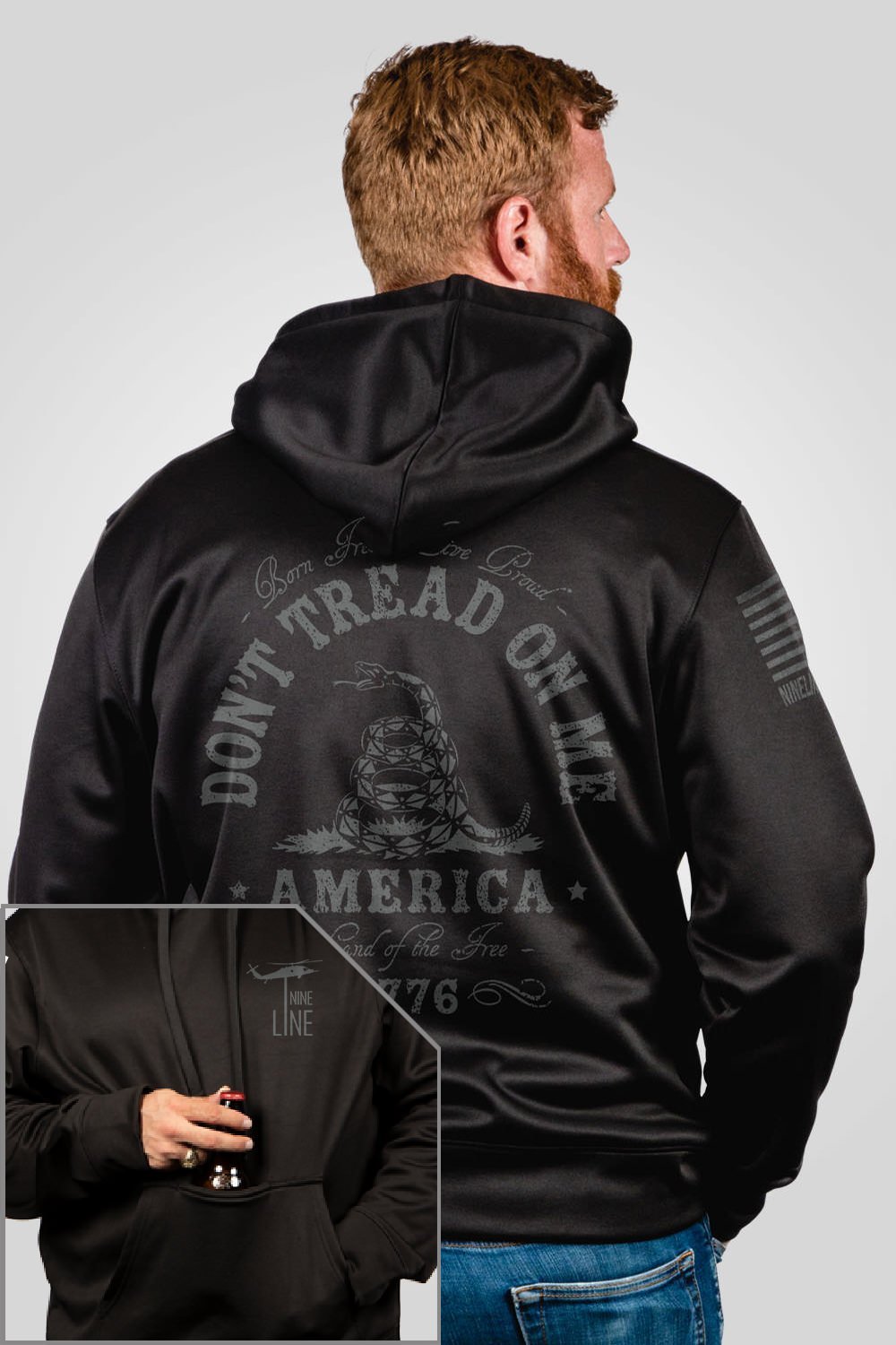 Athletic Tailgater Hoodie - Don't Tread On Me