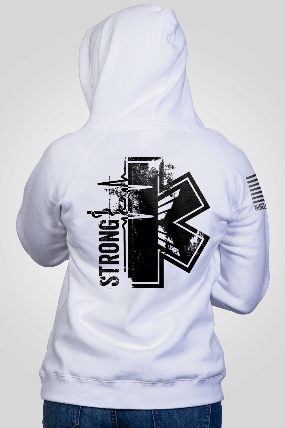 Women's V-Neck Hoodie - Strong