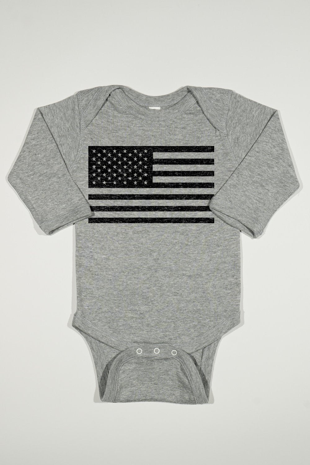 Long Sleeve Onesie - American Flag