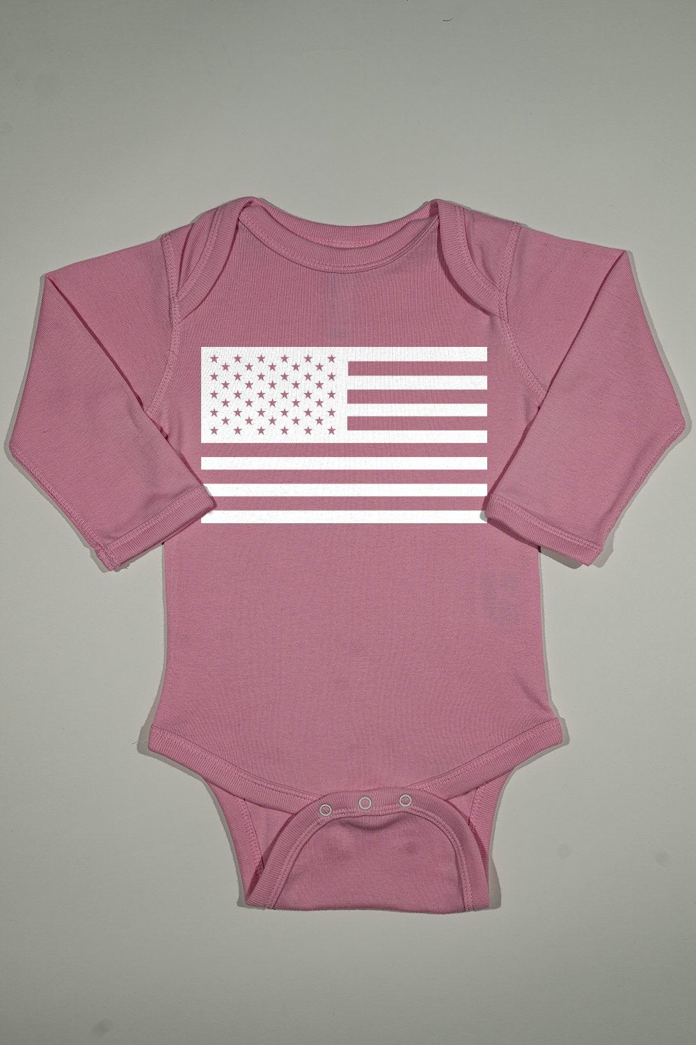 Long Sleeve Onesie - American Flag