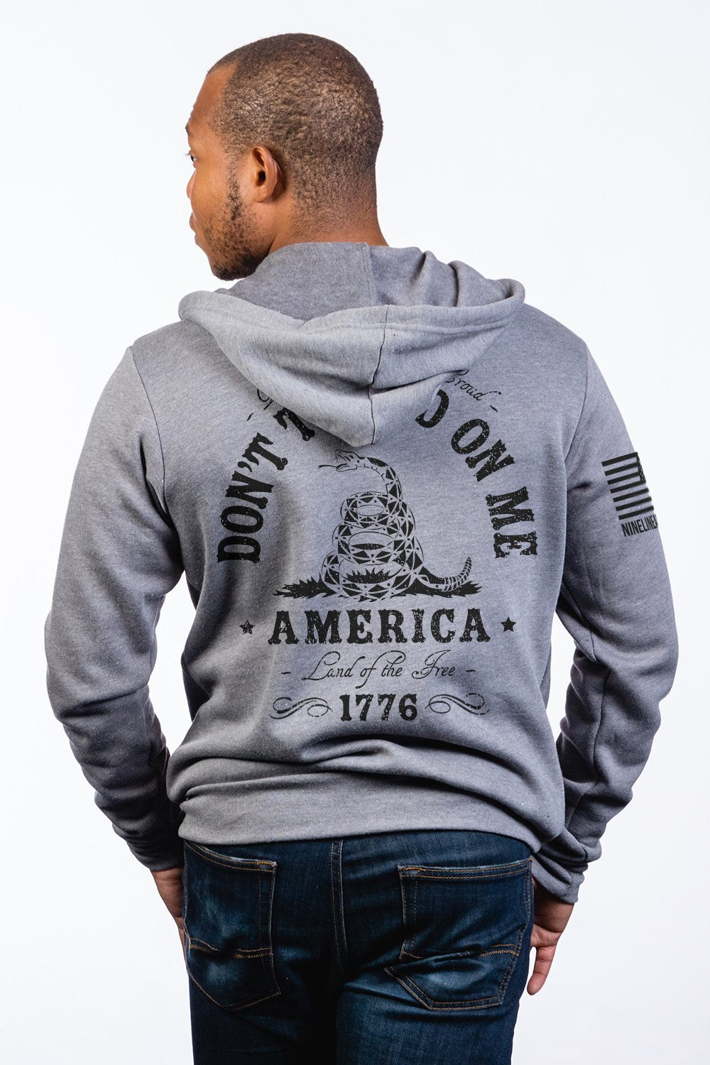 Men's Full-Zip Hoodie - Don't Tread on Me