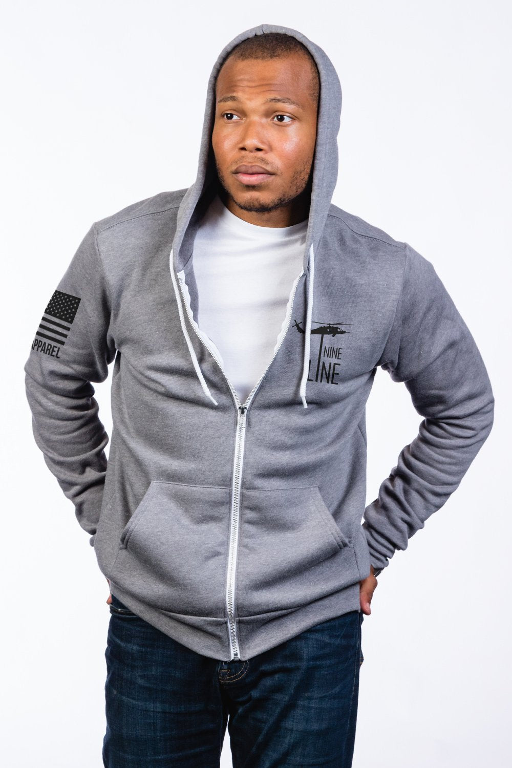 Men's Full-Zip Hoodie - Don't Tread on Me