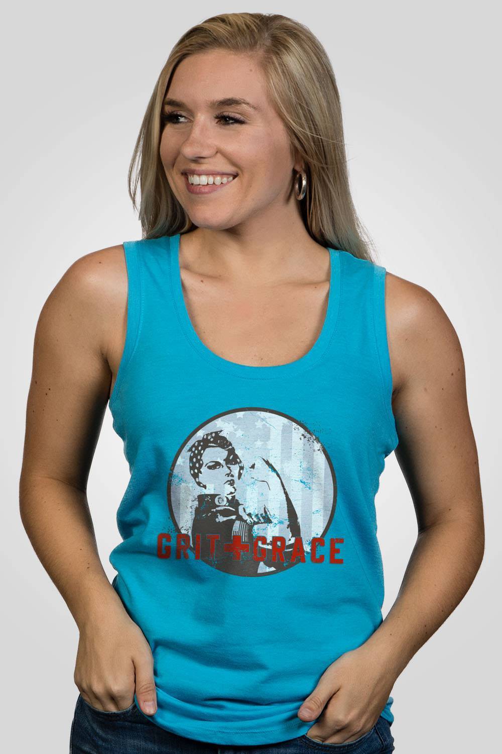 Women's Racerback Tank - Grit and Grace