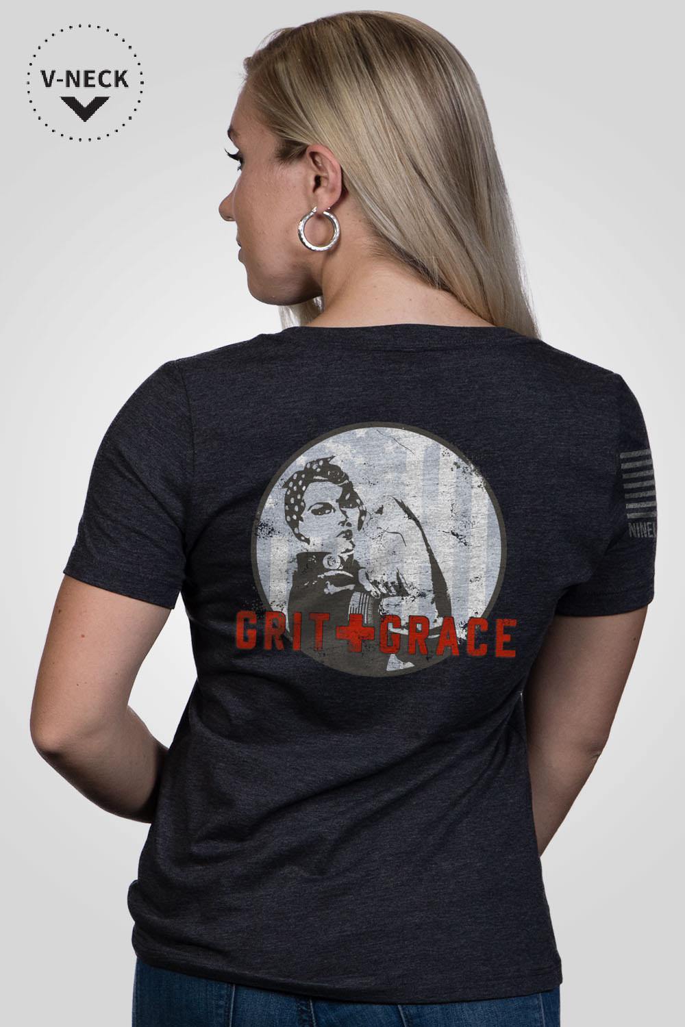 Women's Relaxed Fit V-Neck Shirt - Grit and Grace