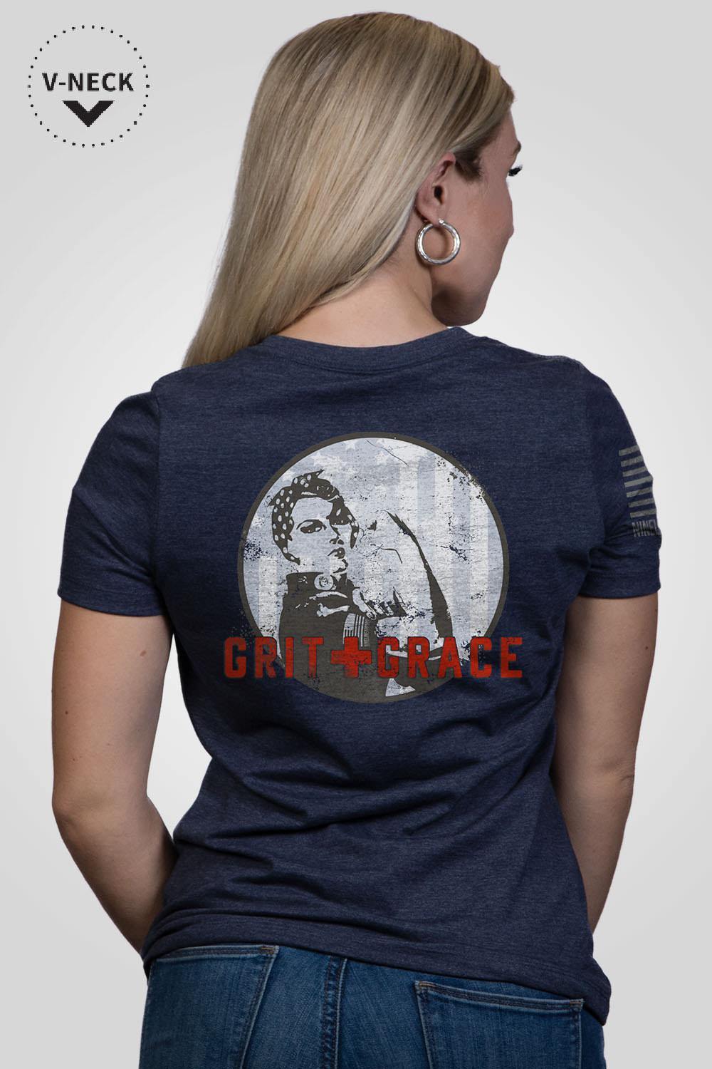 Women's Relaxed Fit V-Neck Shirt - Grit and Grace