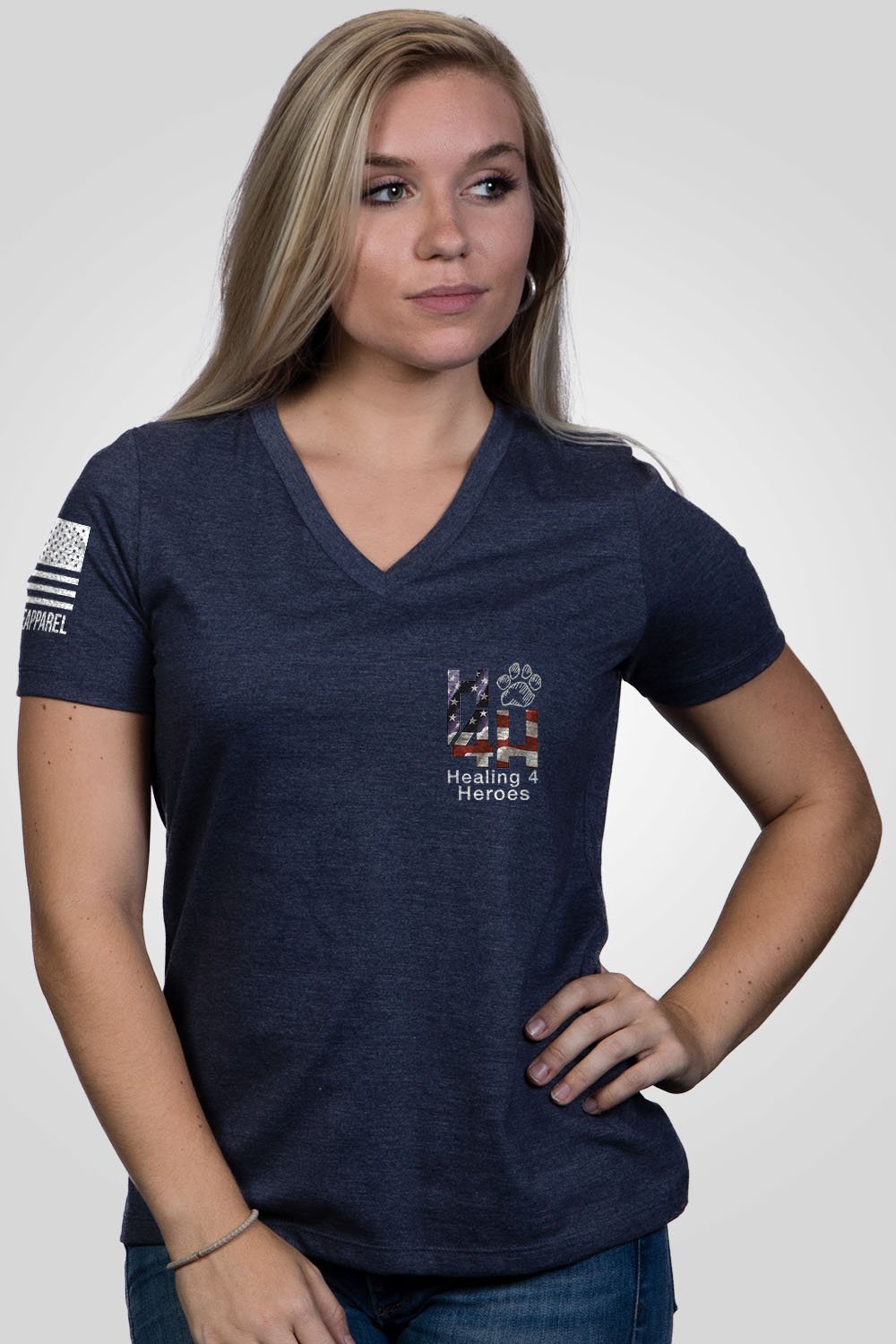 Women's Relaxed Fit V-Neck Shirt - Healing For Heroes