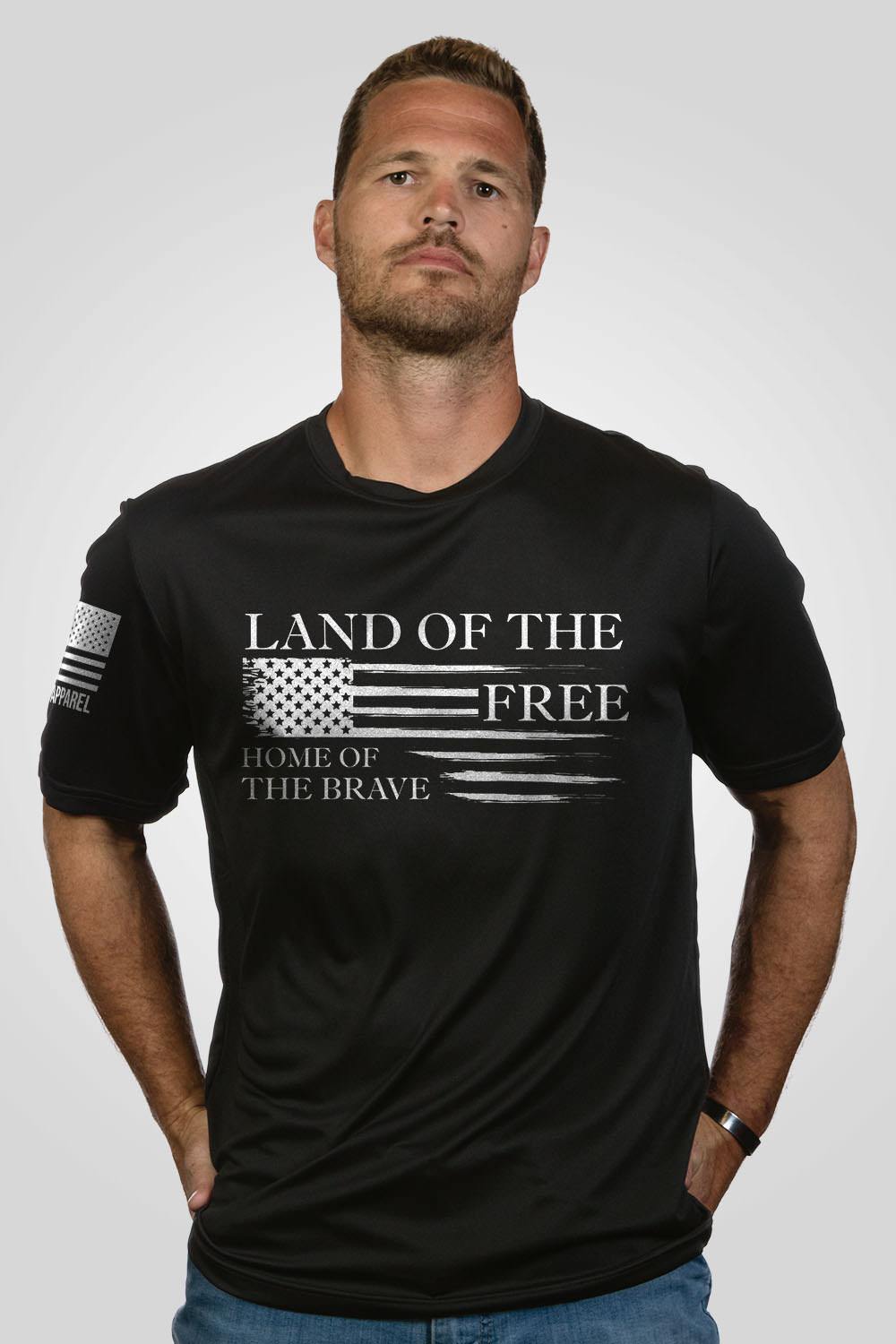 Men's Moisture Wicking T-Shirt - Home of the Brave
